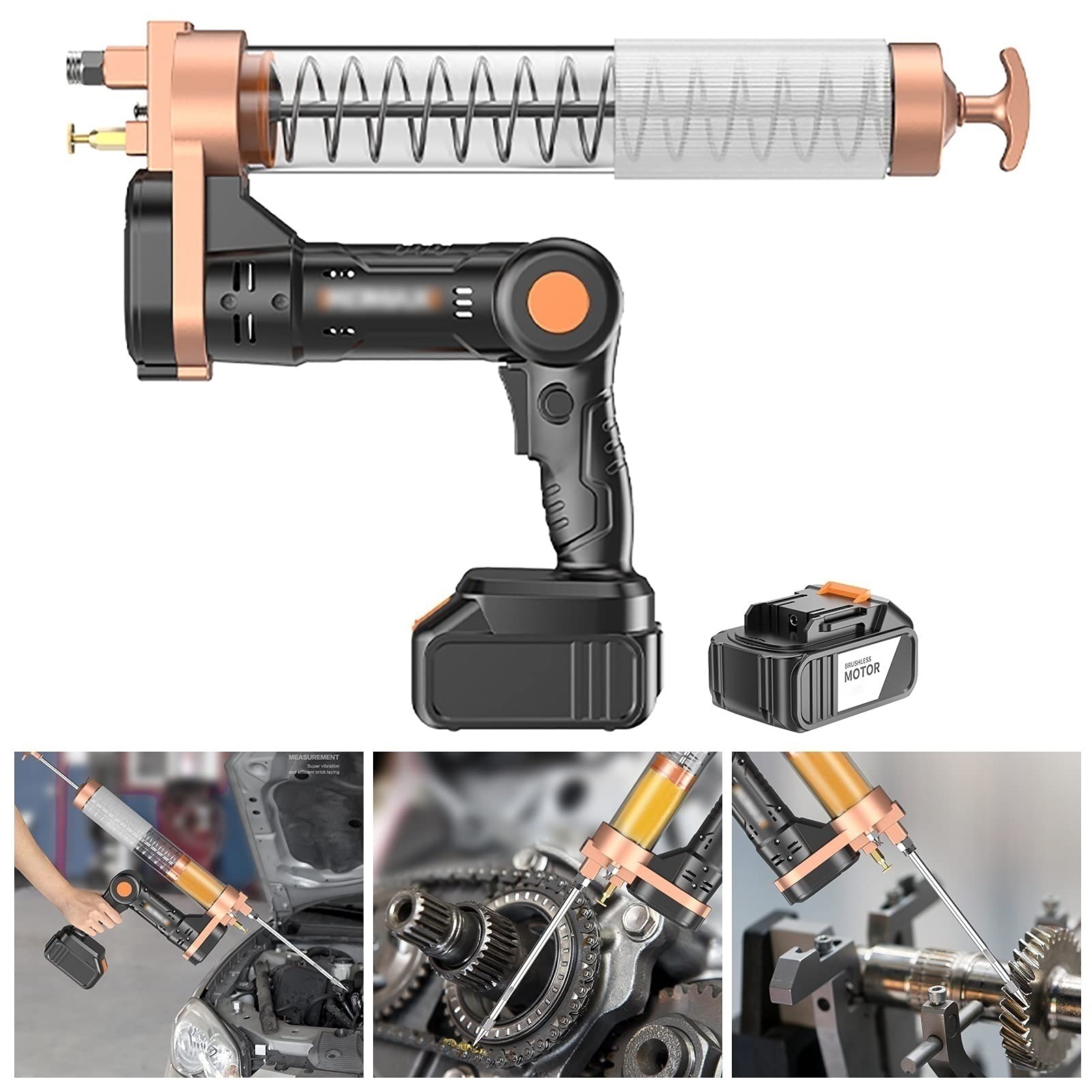 Buy joyvio Cordless Electrical Heavy Duty Deluxe Pistol Grease Gun