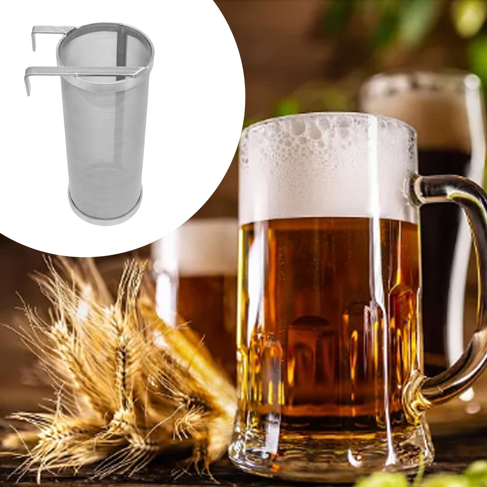 FLYXF Sturdy 304 Stainless Steel Dry Hoppers Filter Screen Corrosions For Home Beer Brewing Kettles And Kegging