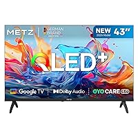 Metz 43 Pollici Smart TV con Google TV Televisore LED, Gen 6 QLED +