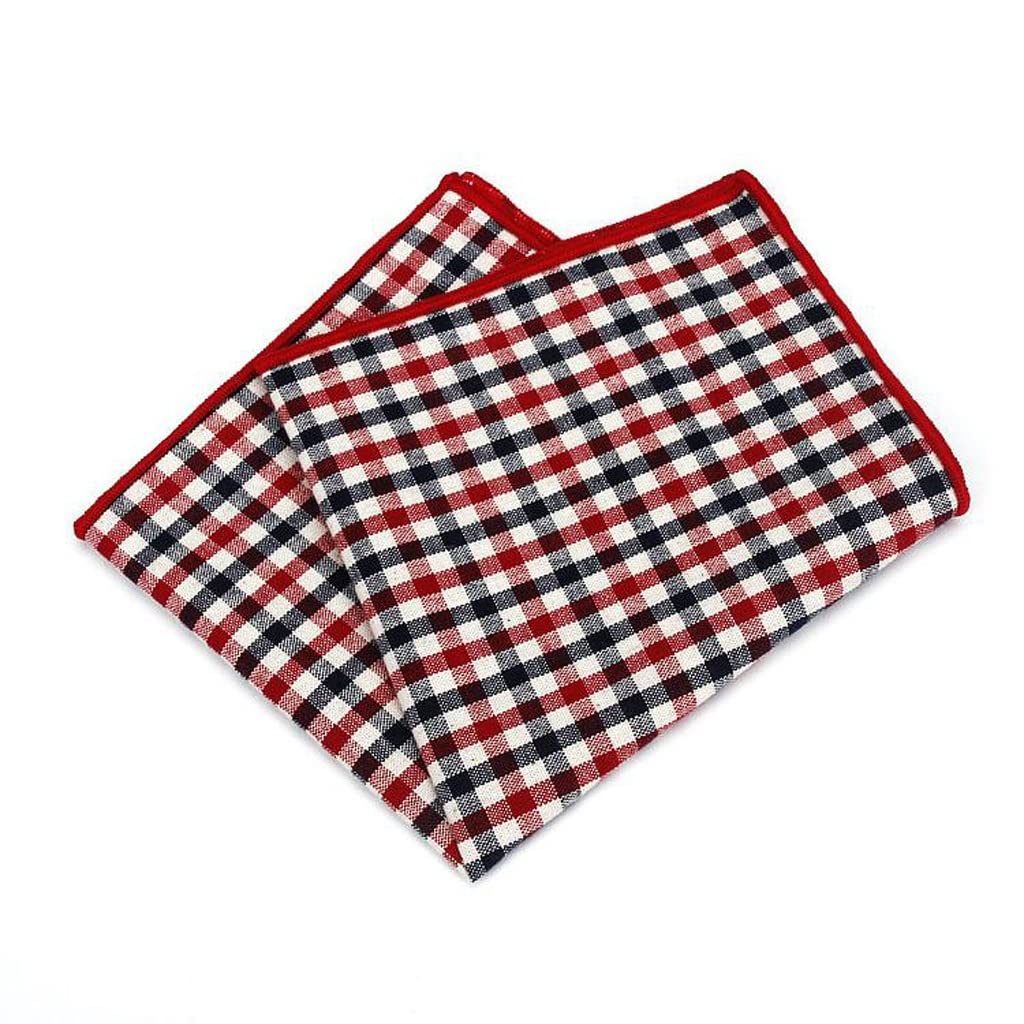 Męskie poszetki, Garnitury Chusteczki kieszonkowe 25cm*79cm ​​Męskie chusteczki do nosa Kratka Moda Ręcznik na klatkę piersiową Chusteczka(C)