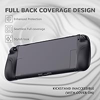 Vista 7 de PlayVital Ranger Protective Case for Nintendo Switch 2 with Stand Ergonomic Anti-Slip Silicone Grips, Dockable Hard Shell, 4 Thumbstick Caps