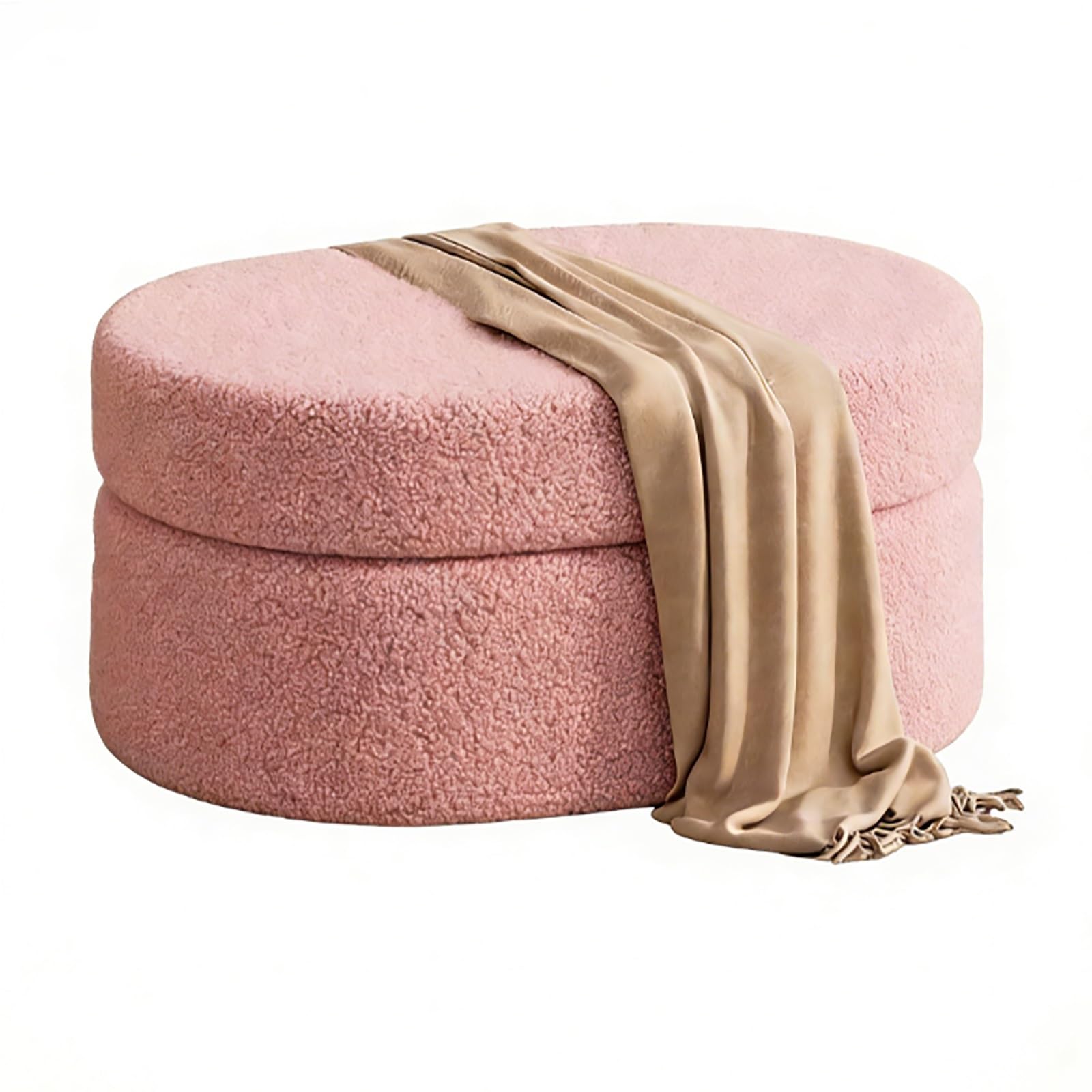 Tabourets multifonctionnels peu encombrants rose petit modèle pour salon