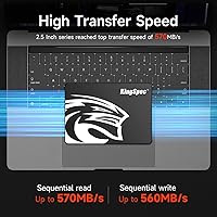 KingSpec 1TB 2.5-Inch SATA III SSD Internal Drive - 560MB/s Read, 520MB/s Write, 3D NAND Shock-Resistant for Laptops & Desktops