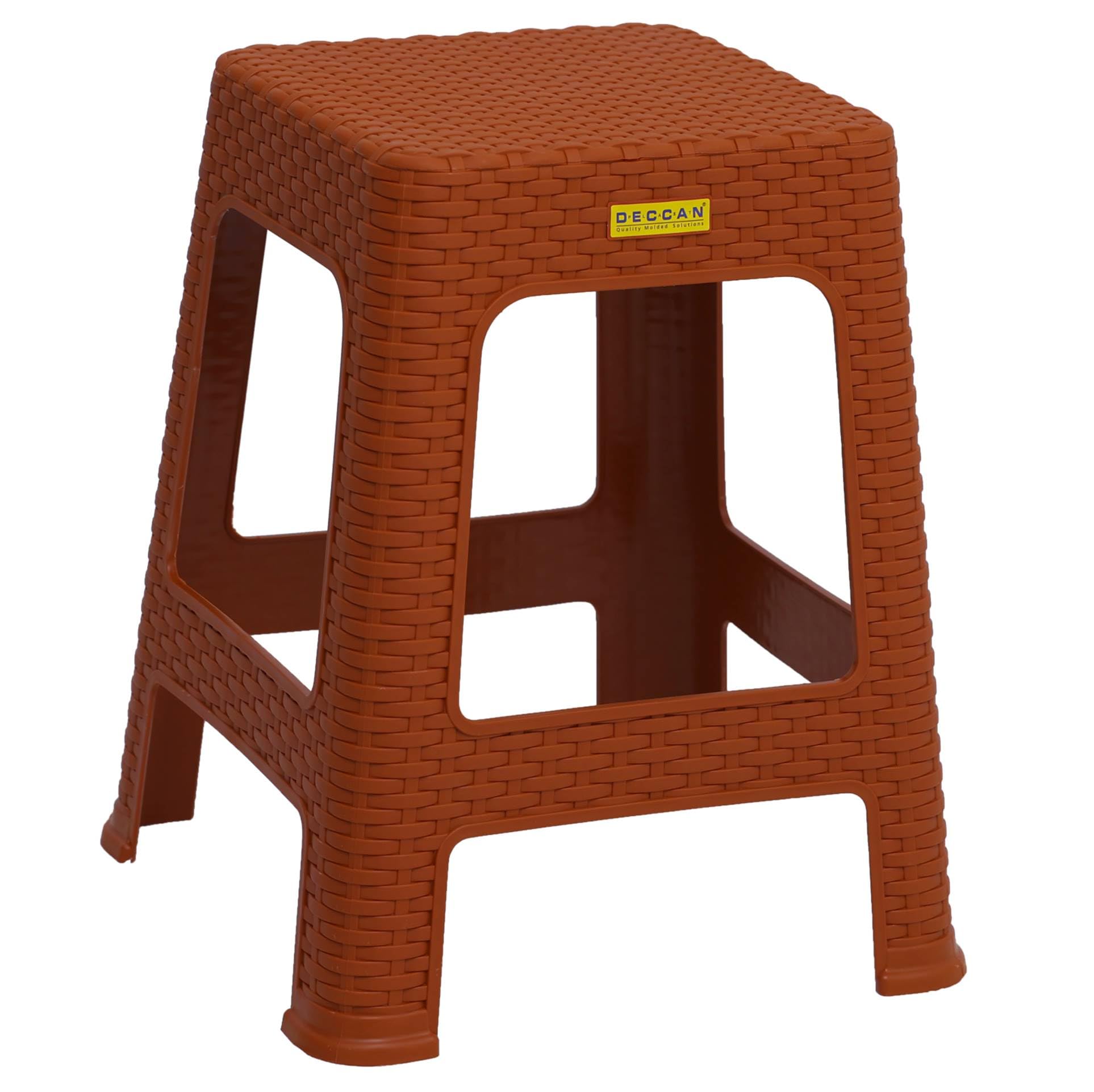 DECCAN PLAST Maestro Rattan Premium Square Stool | MAESTRO20 | TCO