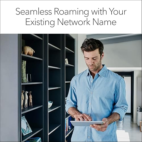 Miniatura 5 de NETGEAR Extensor de alcance WiFi 6 (EAX12) - Añade hasta 1.200 pies cuadrados, 15 dispositivos - Amplificador y repetidor de señal inalámbrico de