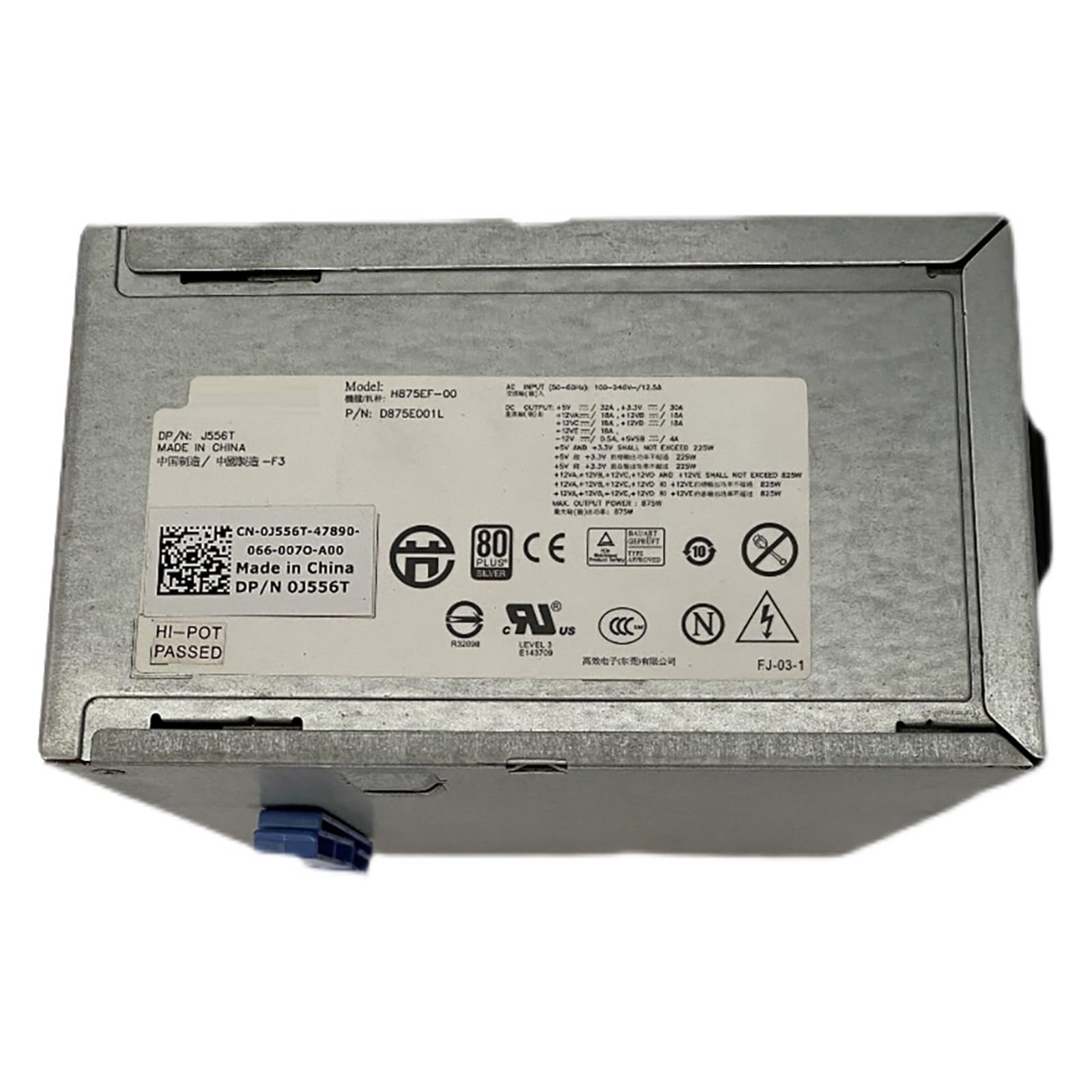 875W Workstation Power, H875EF-00 N875EF-00 J556T W299G Original