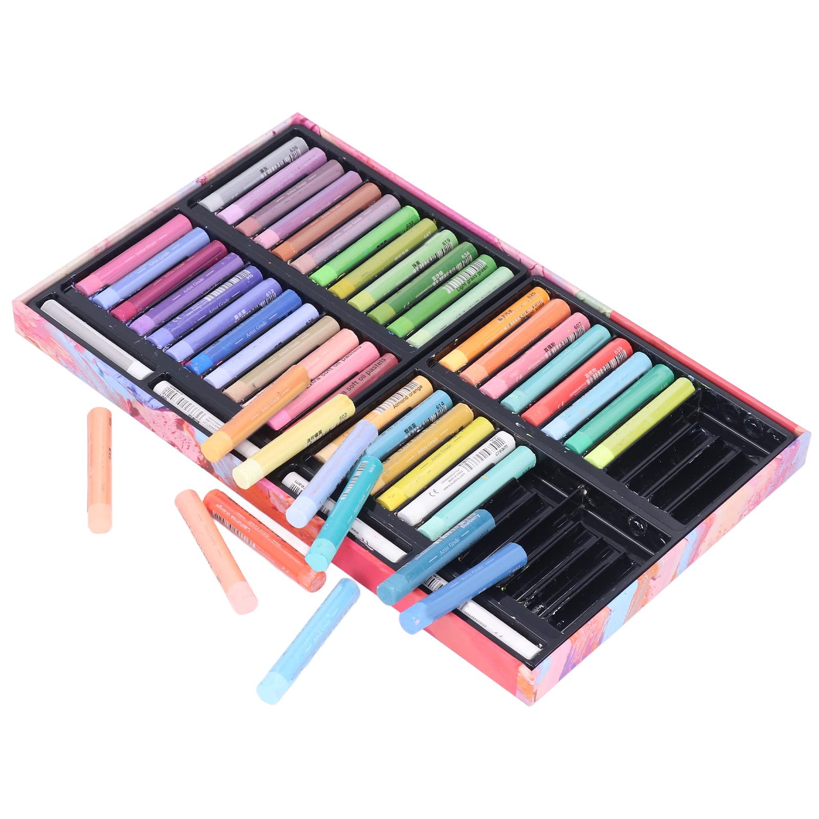 Haofy Set Pastelli a Olio, 48 Pezzi, Olio Misto e Cera, Colori Ricchi e Brillanti per Artisti e Studenti (8948MK)