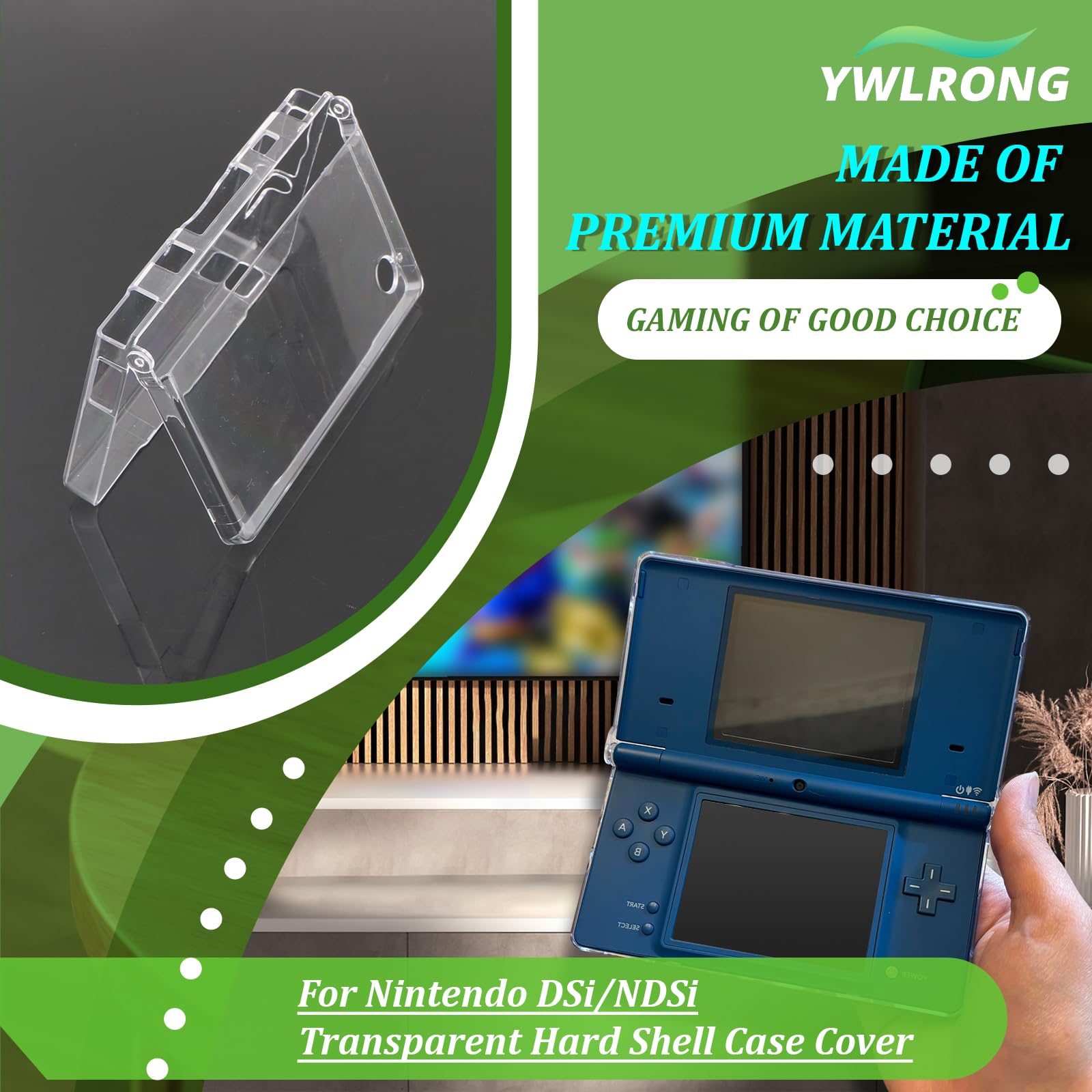 Amazon.com: Transparent Hard Shell Case Cover for Nintendo DSi