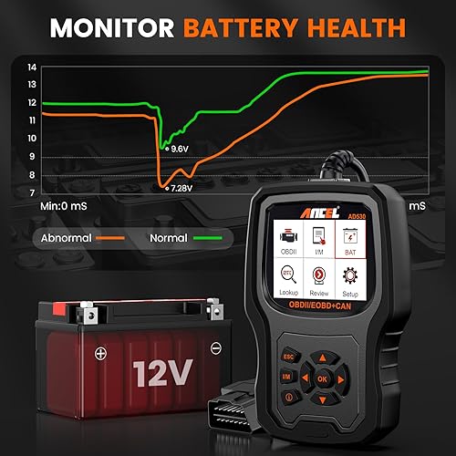 Miniatura 6 de ANCEL Probador de sonda de circuito de potencia automotriz PB100 con herramienta de diagnóstico de escáner ANCEL AD530 OBD2