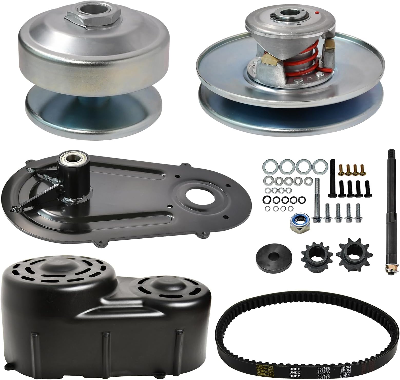 - 40 Series Torque Converter Kit with 1" Bore Driver 3/4" Driven Fit for 8hp-16hp engines Predator 420cc Comet 209133A Manco 2432 Go Kart Kit