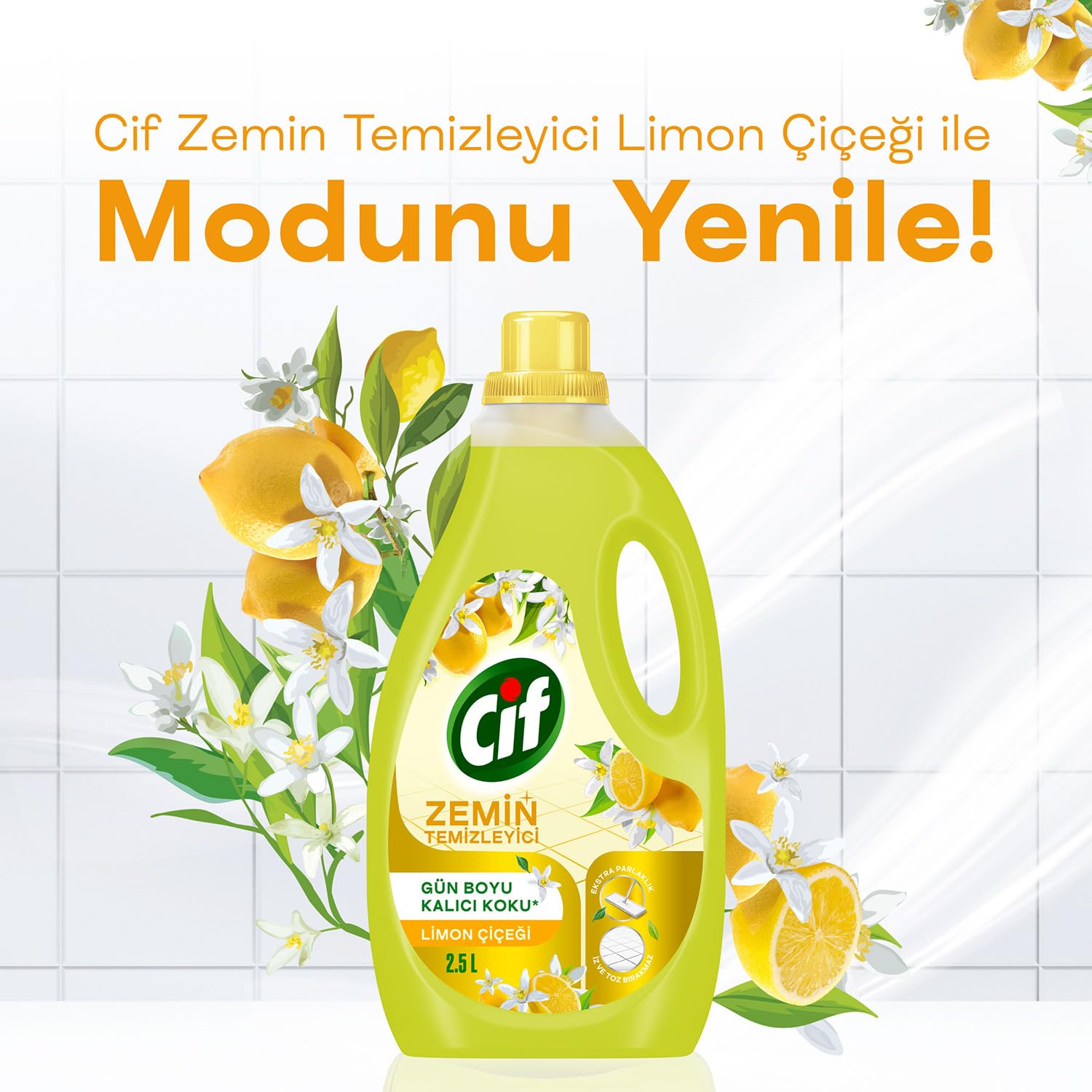 Cif Zemin Temizleyici Limon Çiçeği 2500 ml