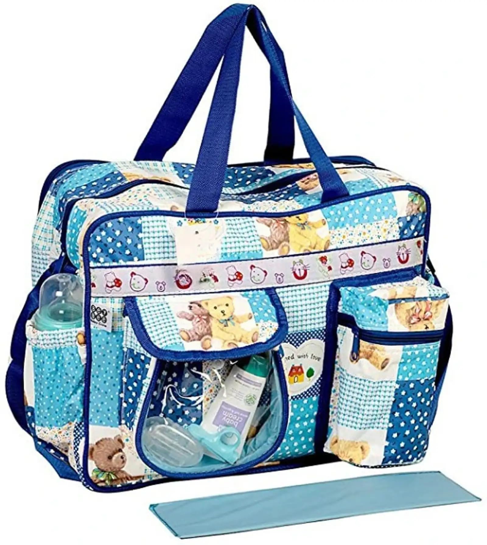 MSclassy Newborn Baby Diaper Changing Bag | Waterproof Mummy Bag with Multiple Compartments | Adjustable Shoulder Strap | New Parents-image-47