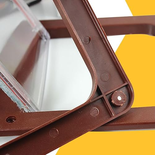 Miniatura 6 de Puerta interior para gatos  Puerta con solapa para gatitos con bloqueo de 4 vías  Solapas resistentes a la intemperie para cachorros para