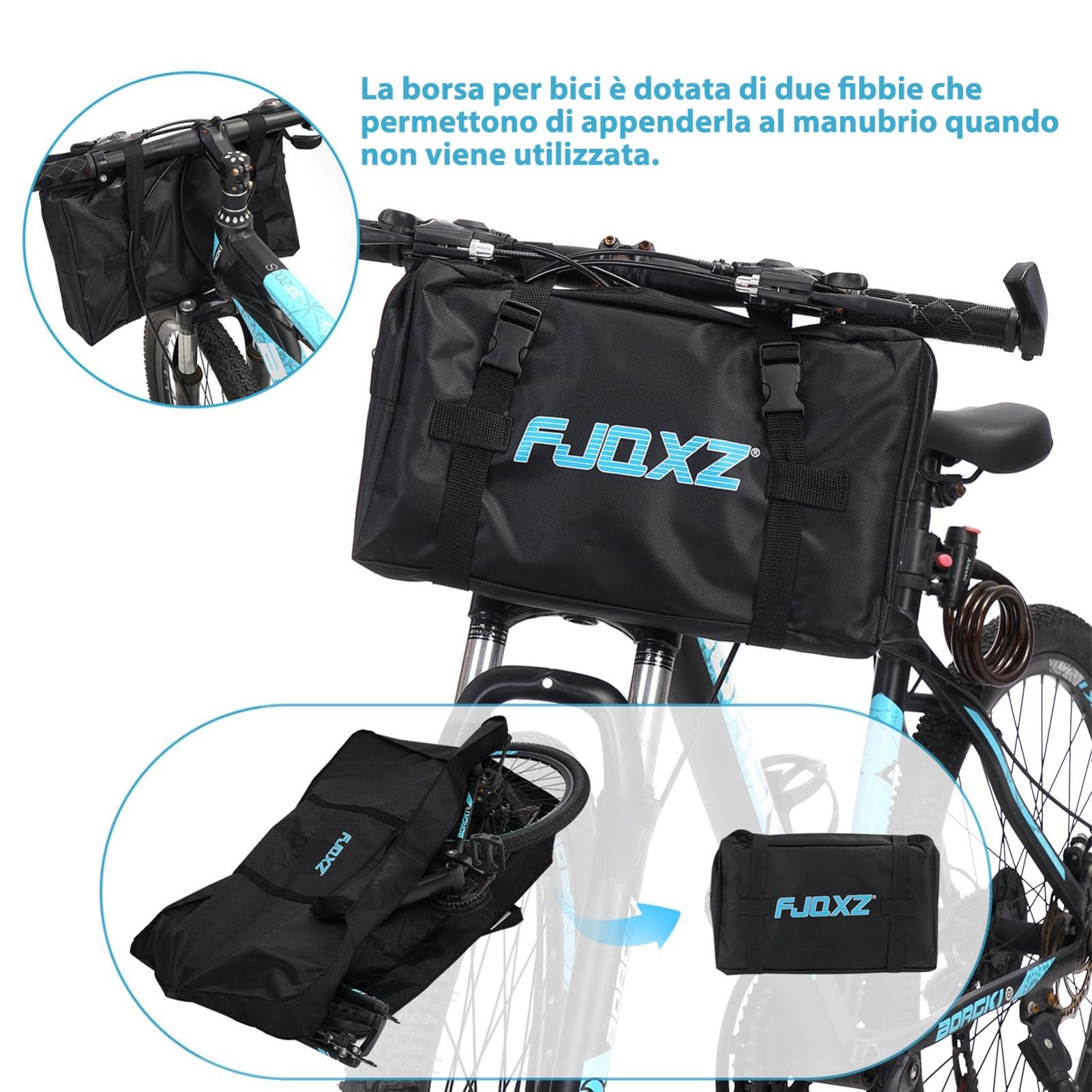 Borsa per Bicicletta 26 Pollici Impermeabile Borsa Portabici 1680D Oxford Sacchetto Di Trasporto della Bici Pieghevole per Trasporto/Viaggi Aerei/Ciclismo MTB/Ciclismo Viaggio
