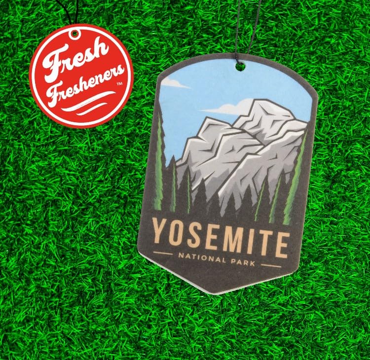 Image of Outdoor Adventure Car Air Freshener 3 Pack Scented With Premium Oils By Fresh Fresheners (Yosemite National Park)