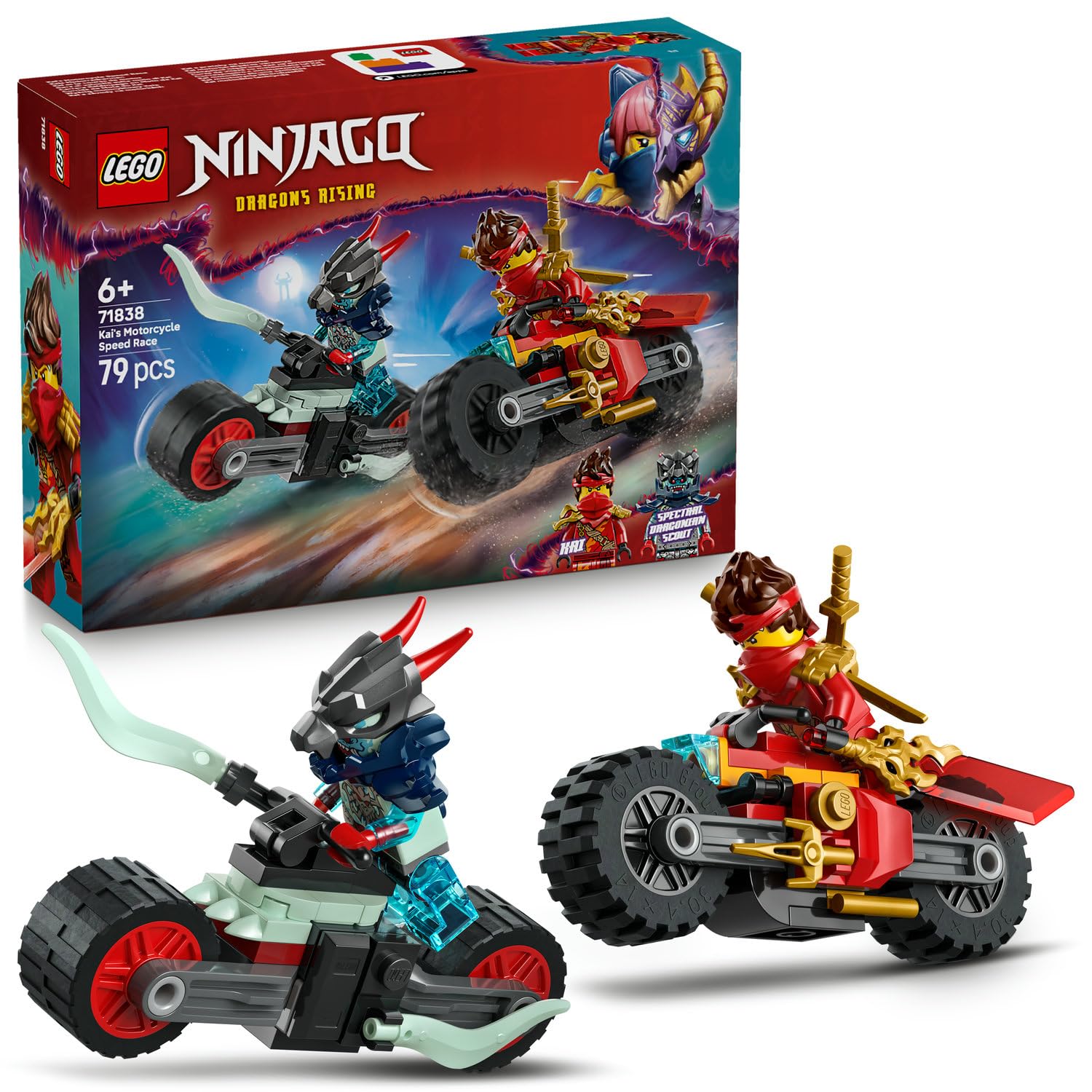 LEGO NINJAGO Kai'nin Motosiklet Hız Yarışı 71838-6 Yaş Üzeri Kız