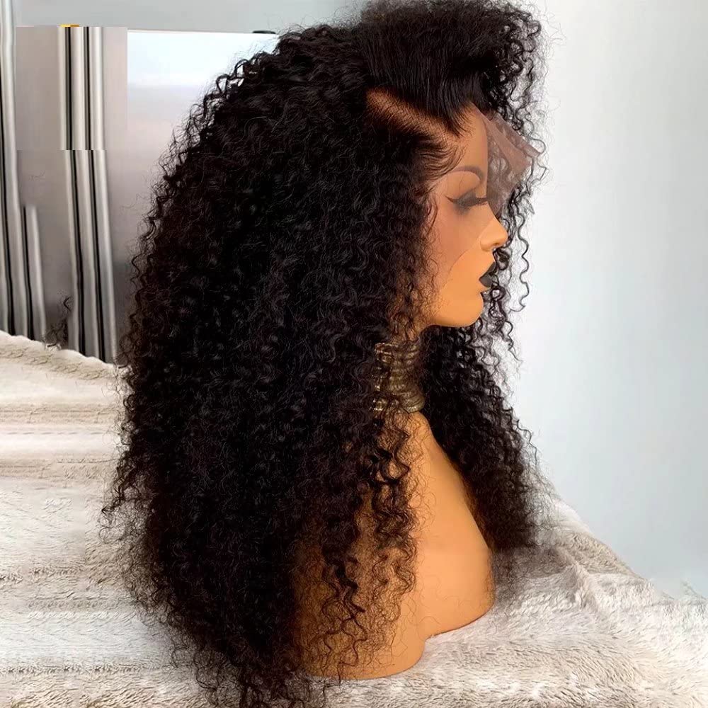 Amazon.com : Imeya 16 Inch Deep Curly Lace Front Wigs Human  display picture 1