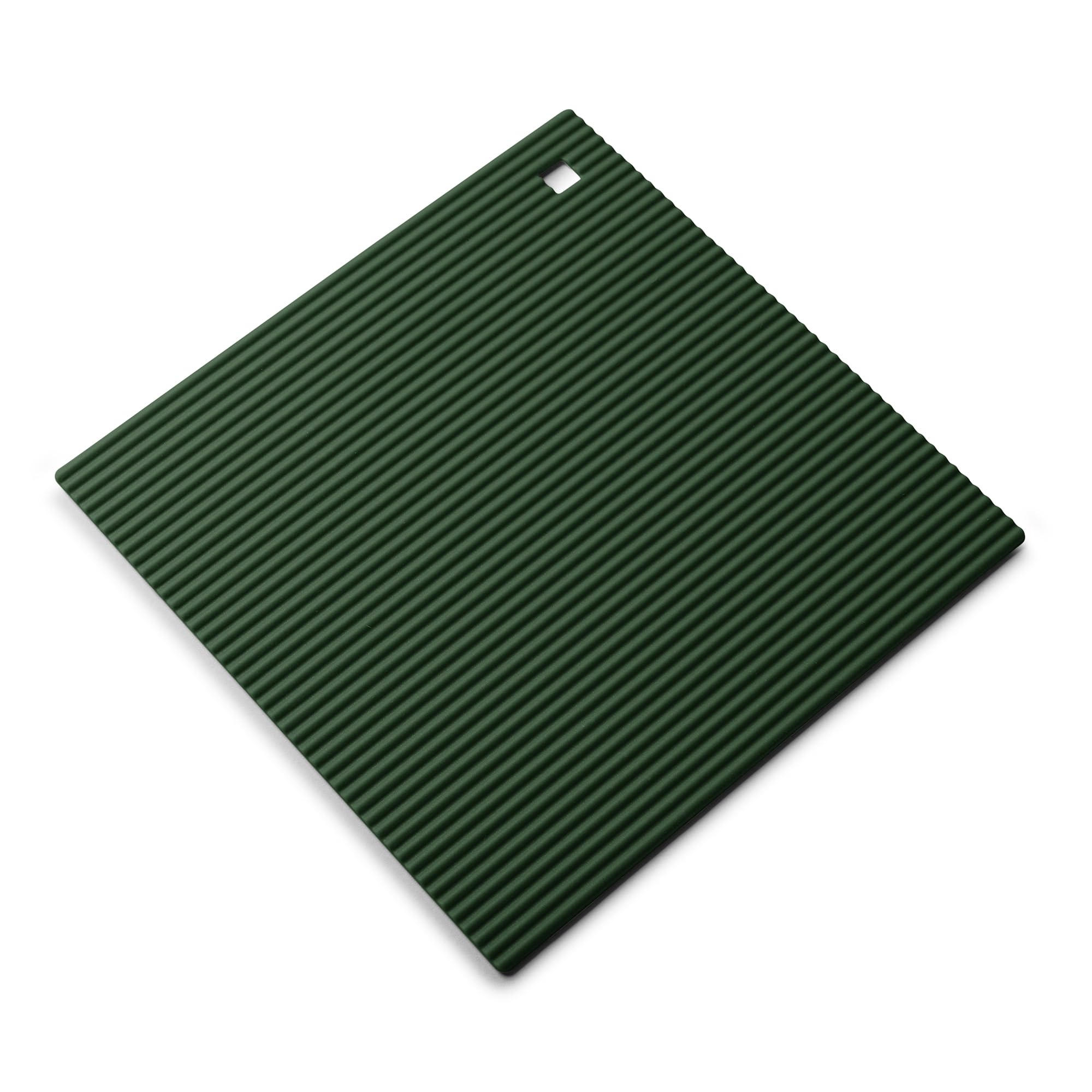 Zeal Silicone 22Cm Square Hot Mat Trivet Forest Green from B&Q