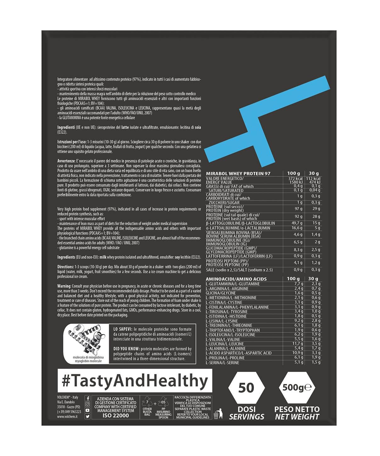 Volchem Mirabol Whey Protein (500 g, Natural)