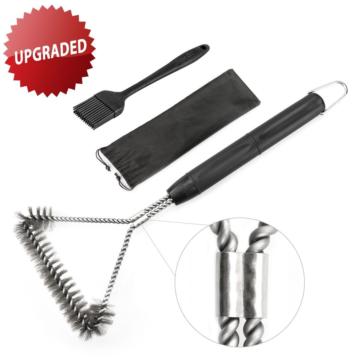 BBQ Grill BrushBest Barbecue Grill Cleaner by Noza Tec 15 Brushes