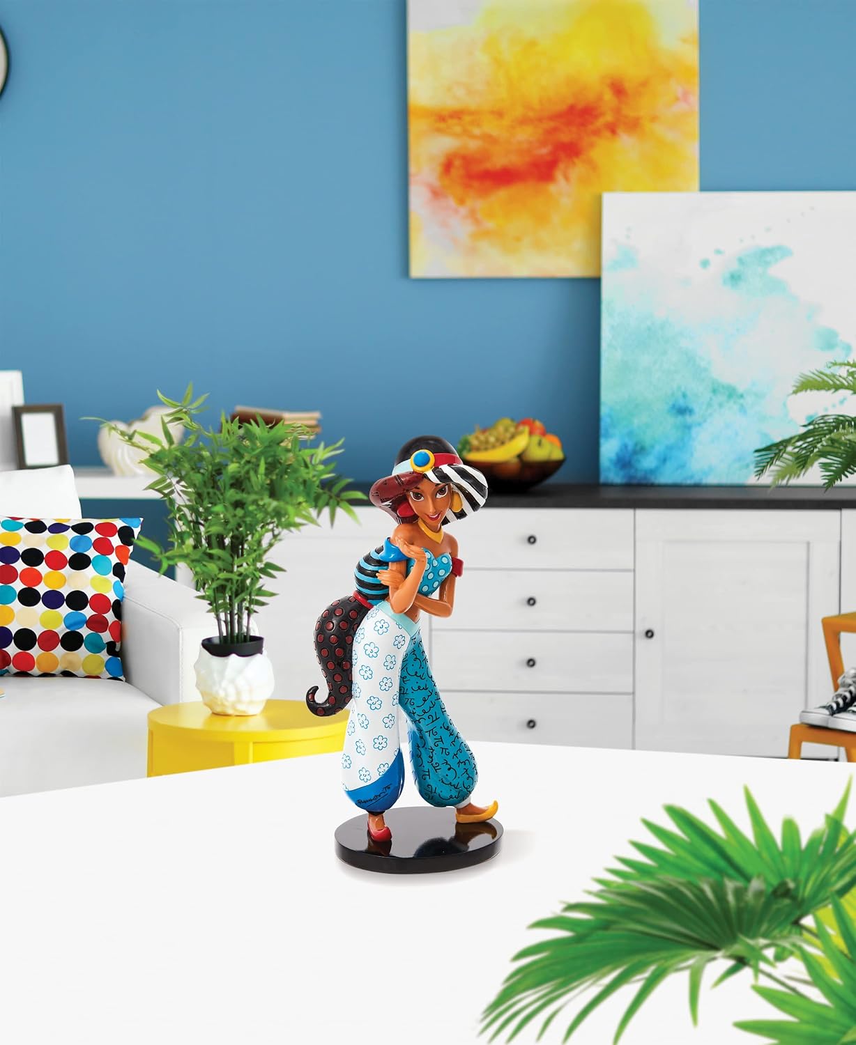 Enesco Disney by Romero Britto Aladdin Jasmine Figurine, 7.87 Inch, Multicolor