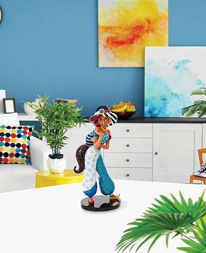 Miniatura 6 de Enesco Disney by Romero Britto Aladdin Jasmine Figurilla, 7.87 pulgadas, multicolor