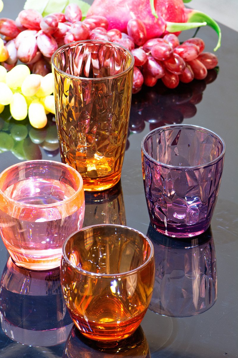 Resistente a Golpes. Acrílico Colores restaurante vasos de zumo, vasos para beber copas de vino irrompible plástico niños