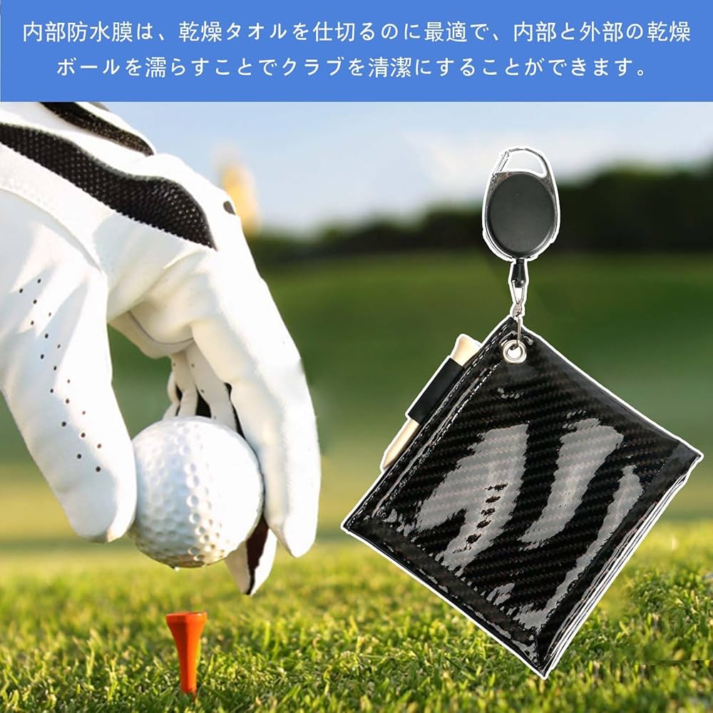 新品 コオリナ ゴルフ タオル plusnao フック付きタオル ゴルフ用品 スポーツ用品