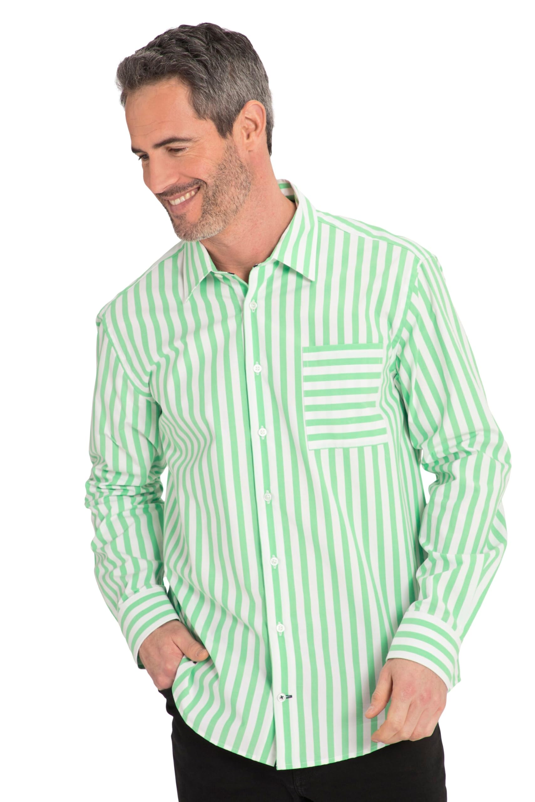 JP 1880 Herren große Größen Übergrößen Menswear L-8XL Streifenhemd, Langarm, Kentkragen, Modern Fit 814911