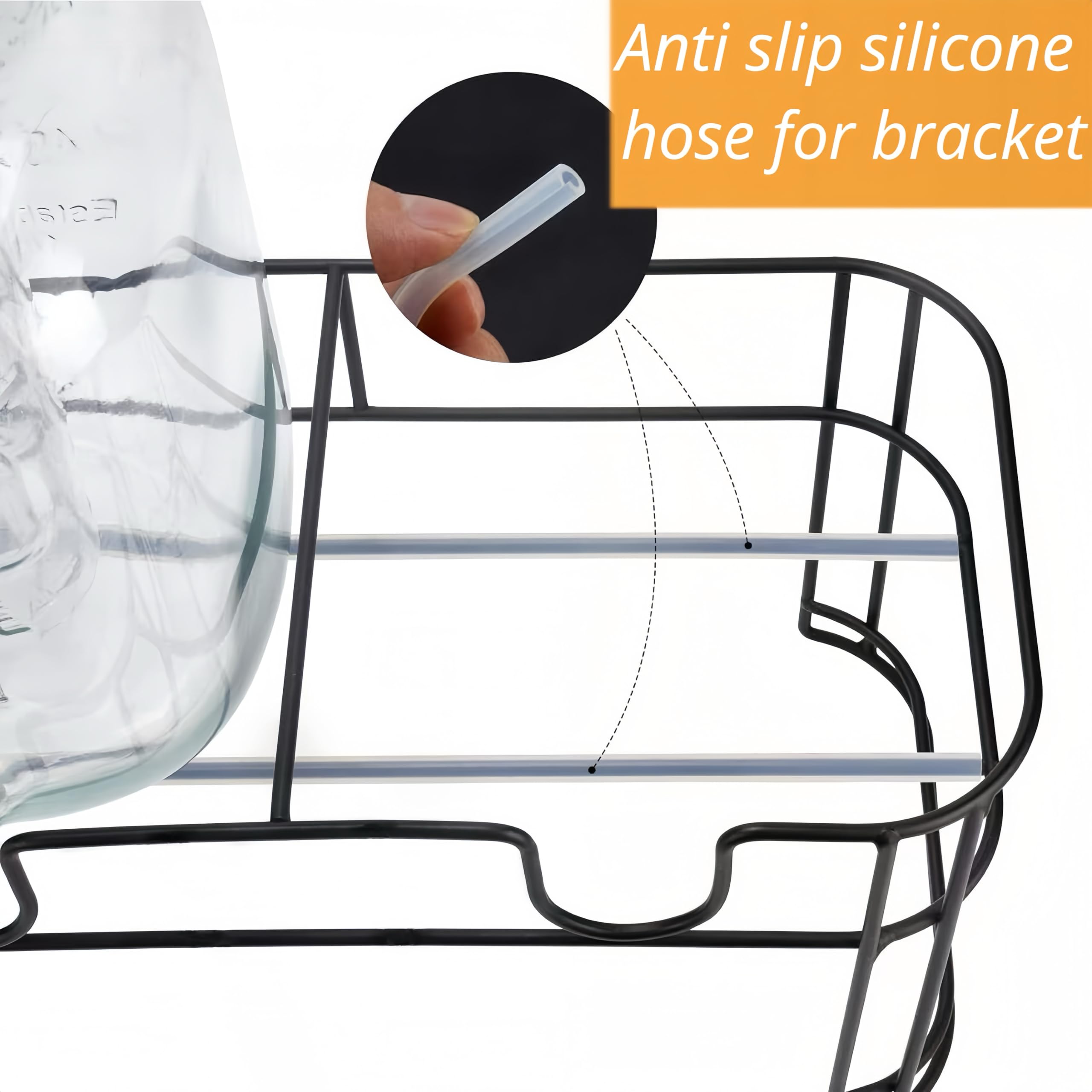 Distributeurs De Boissons En Verre 2x4L Avec Robinet, Distributeur Boisson En Verre Avec Support Et Robinet En Acier Inoxydable, Bocal pour Sublimez vos Cocktails Fêtes et Anniversaires