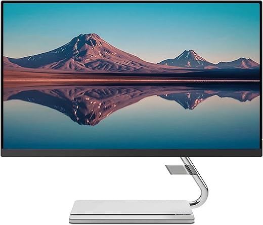 Lenovo Q-Series 24 Inch (60.5Cm) 1920×1080 Pixels FHD IPS Monitor | Height Adjustment, 2X3W Speakers, 75Hz, AMD FreeSync, HDMI, DP, Smart Display…
