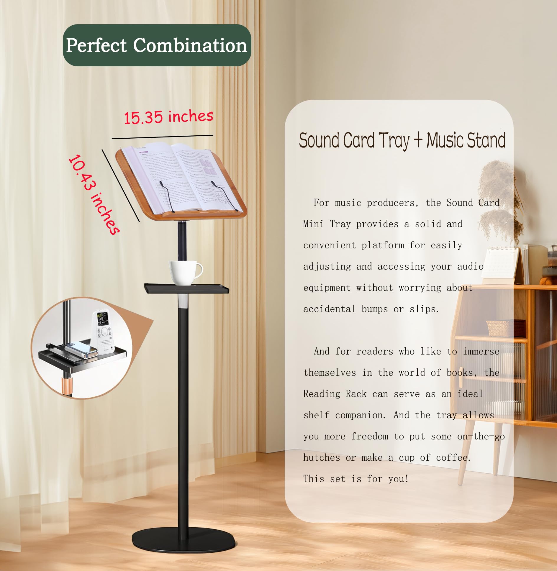 Soporte para libros de pie ajustable a 67 pulgadas, soporte para libros para leer manos libres con pedestal, hoja de música de madera, podio, Biblia y Lectern, soportes de exhibición de libros de