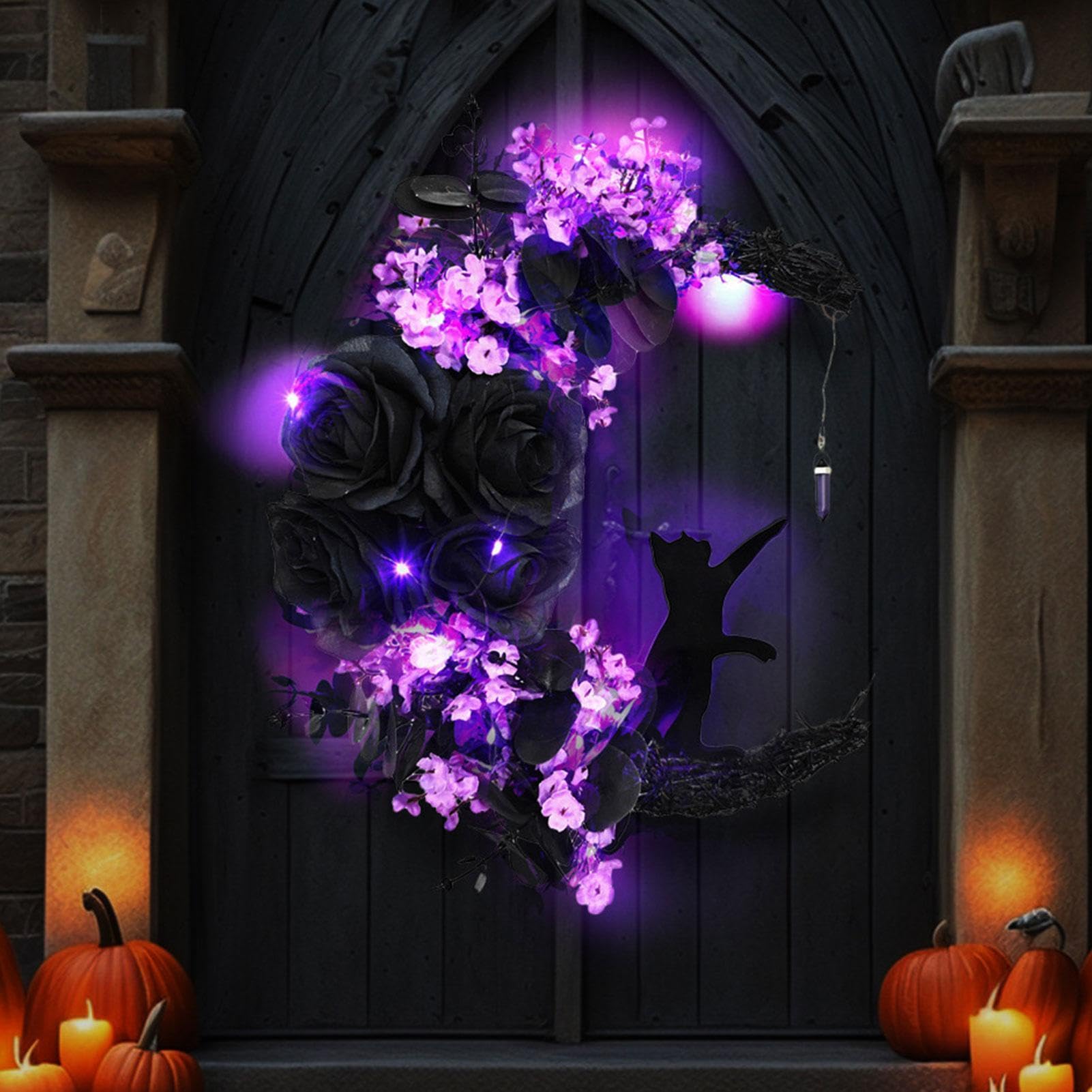 Ghirlanda con Luna Halloween Horror Luminose