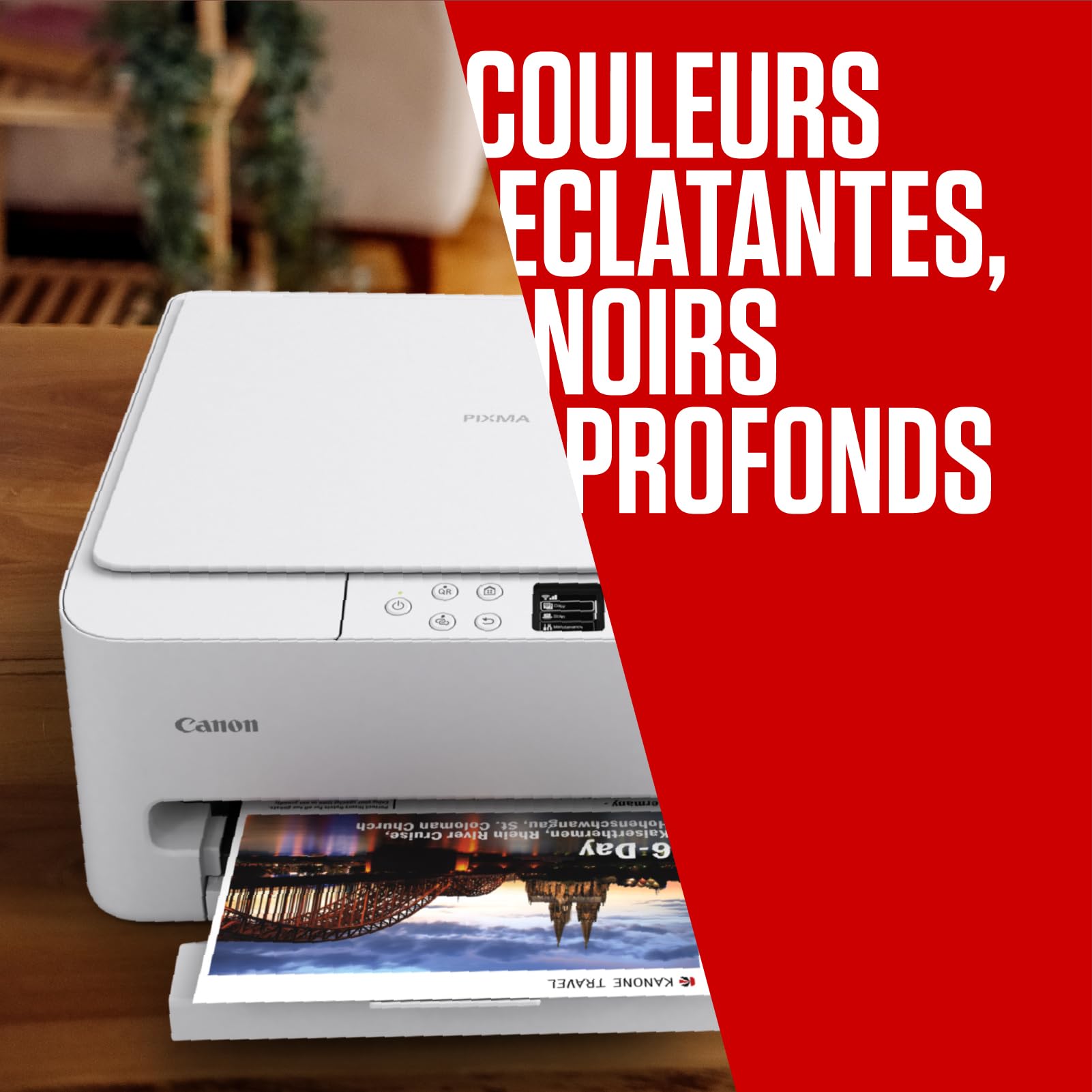 Canon PG-595 XL/CL-586 XL - Multipack d’Origine Cartouche Noire & Cartouche Couleur - Jusqu'à 300 Pages + 50 Feuilles Papier Photo 4×6 (GP-501)