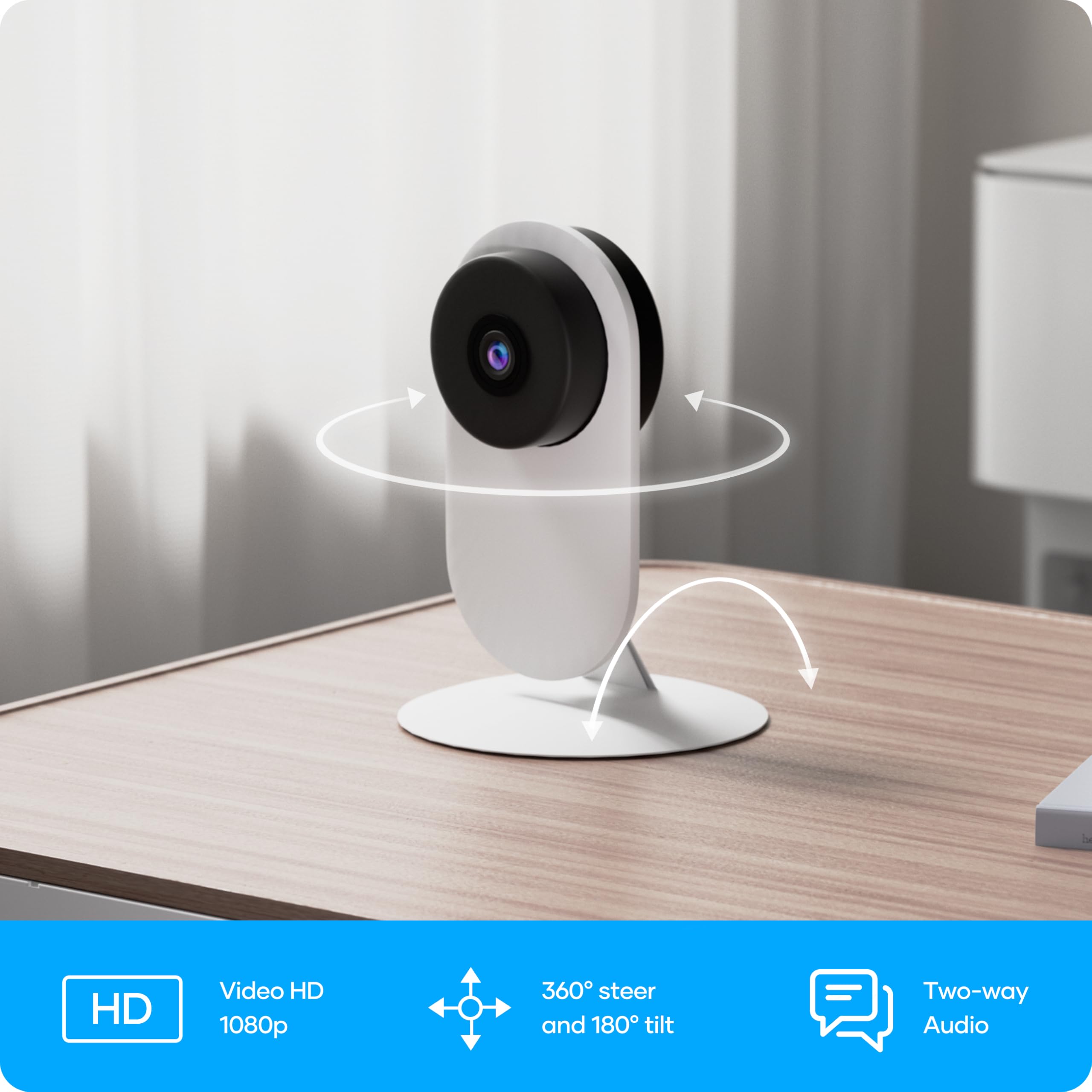 AGSHOME Alarme Maison avec Caméra 1080P, 120dB, Alarme Maison sans Fil 2.4GHz, 9 Pièces, Compatible Alexa