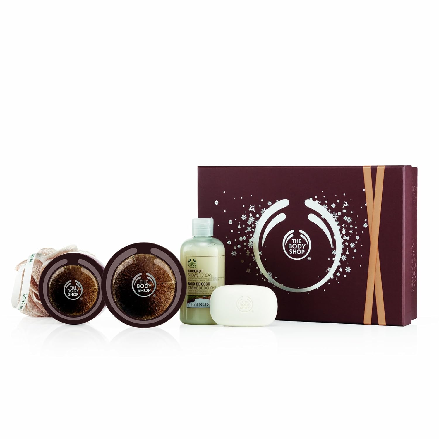 The Body Shop Shower Scrub and Soften Luxury Gift, Coconut