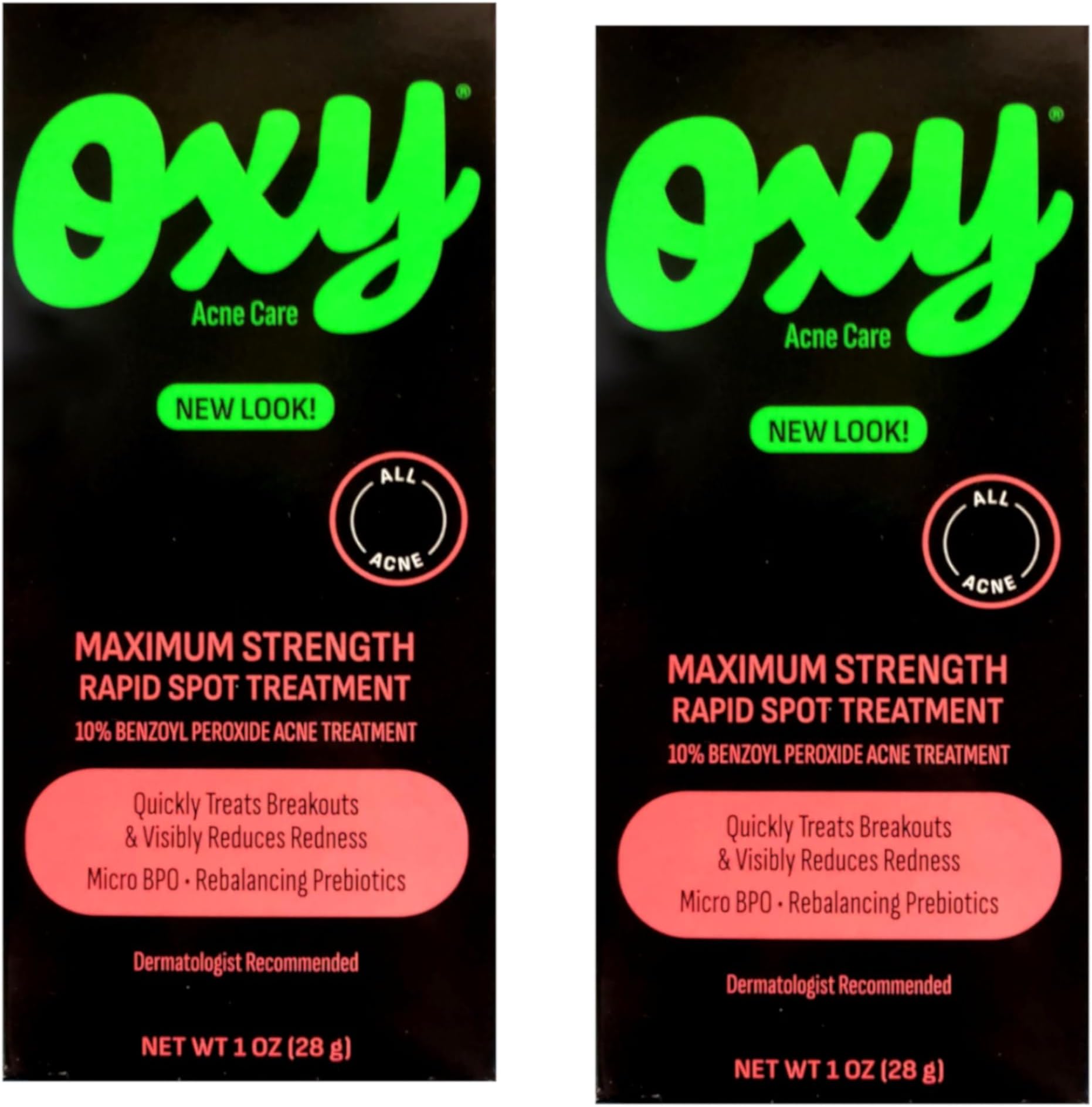 Maximum Strength Advanced Care Rapid Spot Acne Treatment Cream, 1 oz (Pack of 2)