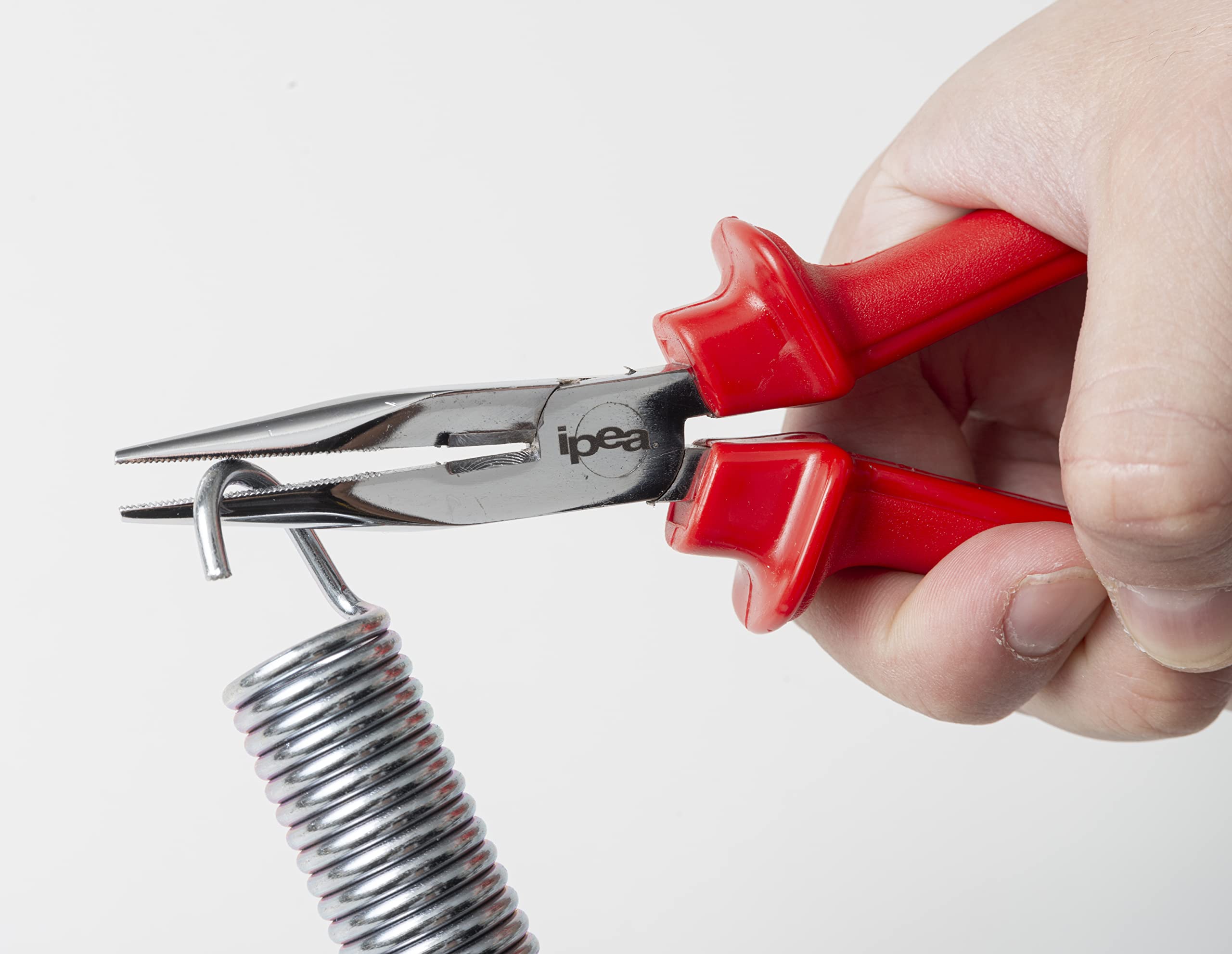 IPEA Pinza a Becco Dritto Professionale 17 CM - IMPUGNATURA ERGONOMIA - per un Uso Prolungato - Pinze Dritte Multiuso in Acciaio per Lavoro, Bricolage, Fai da Te - Pinze Universali