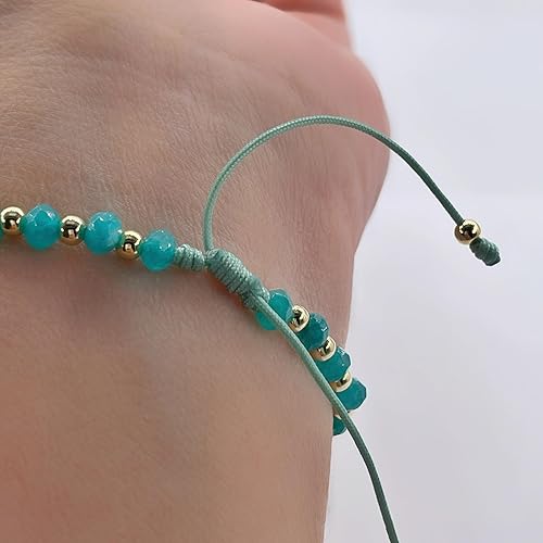 Miniatura 28 de Pulsera ajustable con moneda de San Benito y cuentas redondas naturales de coral rojo para mujer