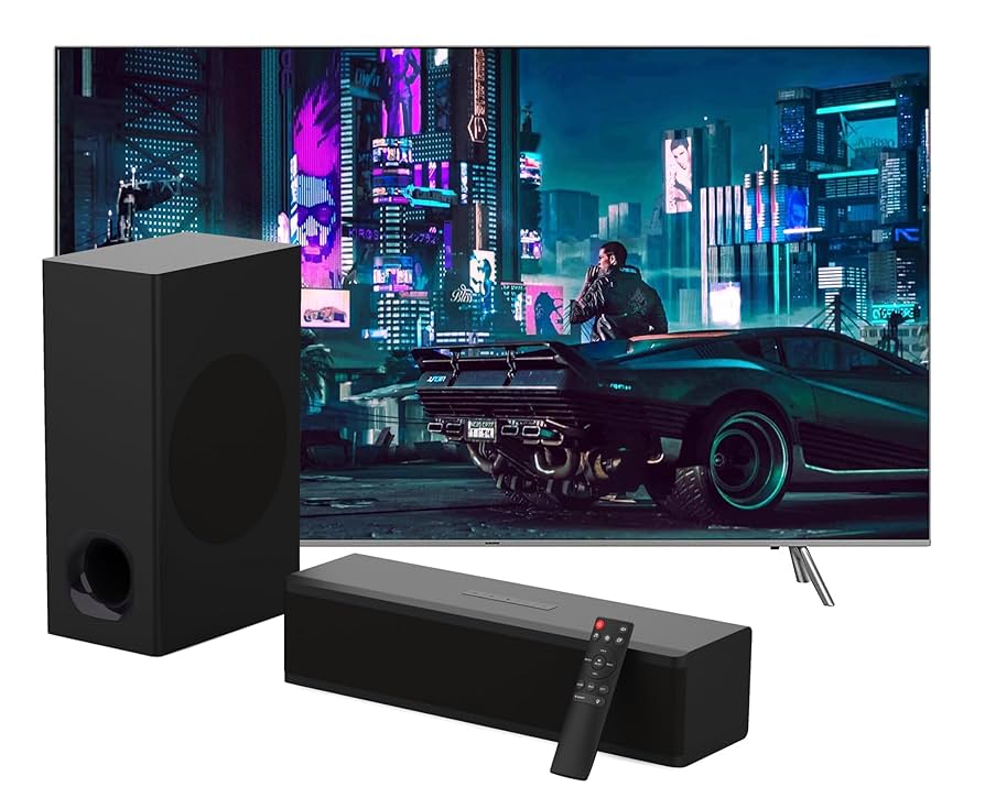 TECHFROG 2.1 コンパクト TV サウンドバー、サブウーファ新品 Amazon.co.jp: TECHFROG 2.1 コンパクト TV サウンドバー、サブ