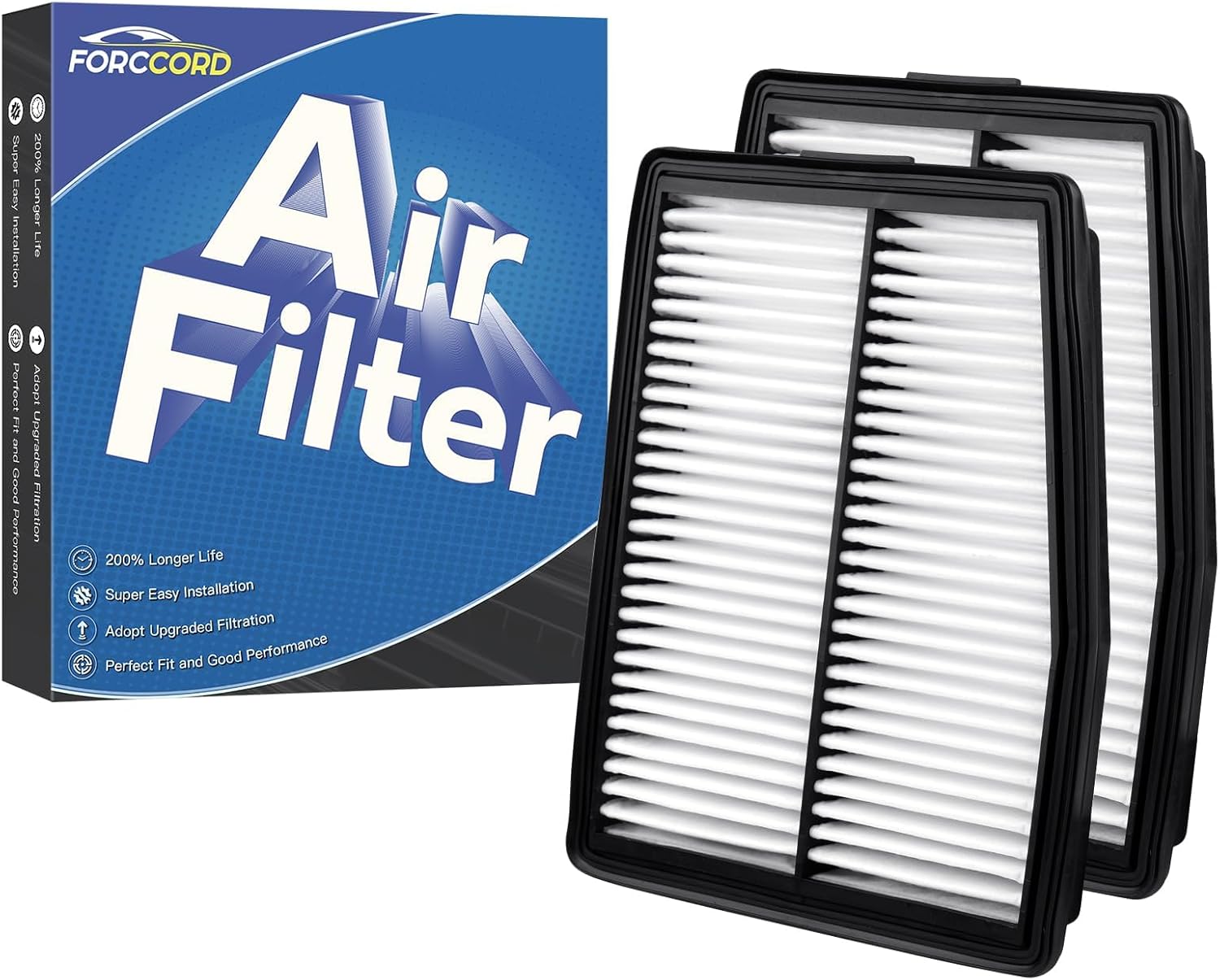 2-Pack Engine Air Filter Fits for Kia Seltos 1.6L 2021-2025 2026, Seltos 2.0L 2021-2025 2026 Air Filter Replacement 28113-Q5000 Car Accessories