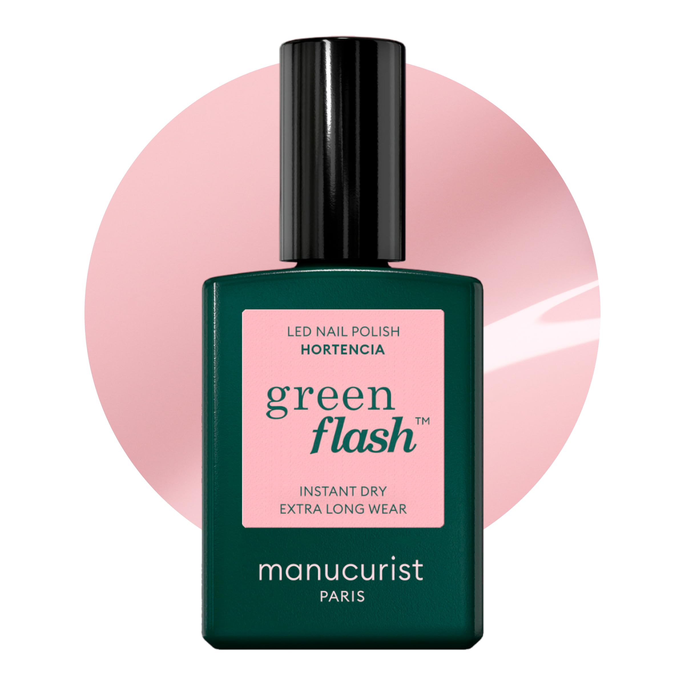 Manucurist Green Flash Gel Ongle Hortencia - Rose Pâle - Vernis Gel Semi Permanent