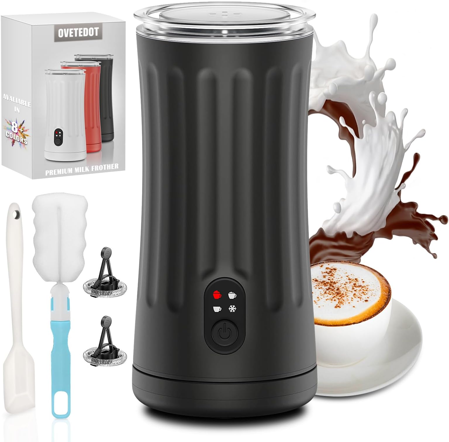 Amazon.de: Nalezuns Milchaufschäumer Elektrisch, 5 in 1 Automatische ...