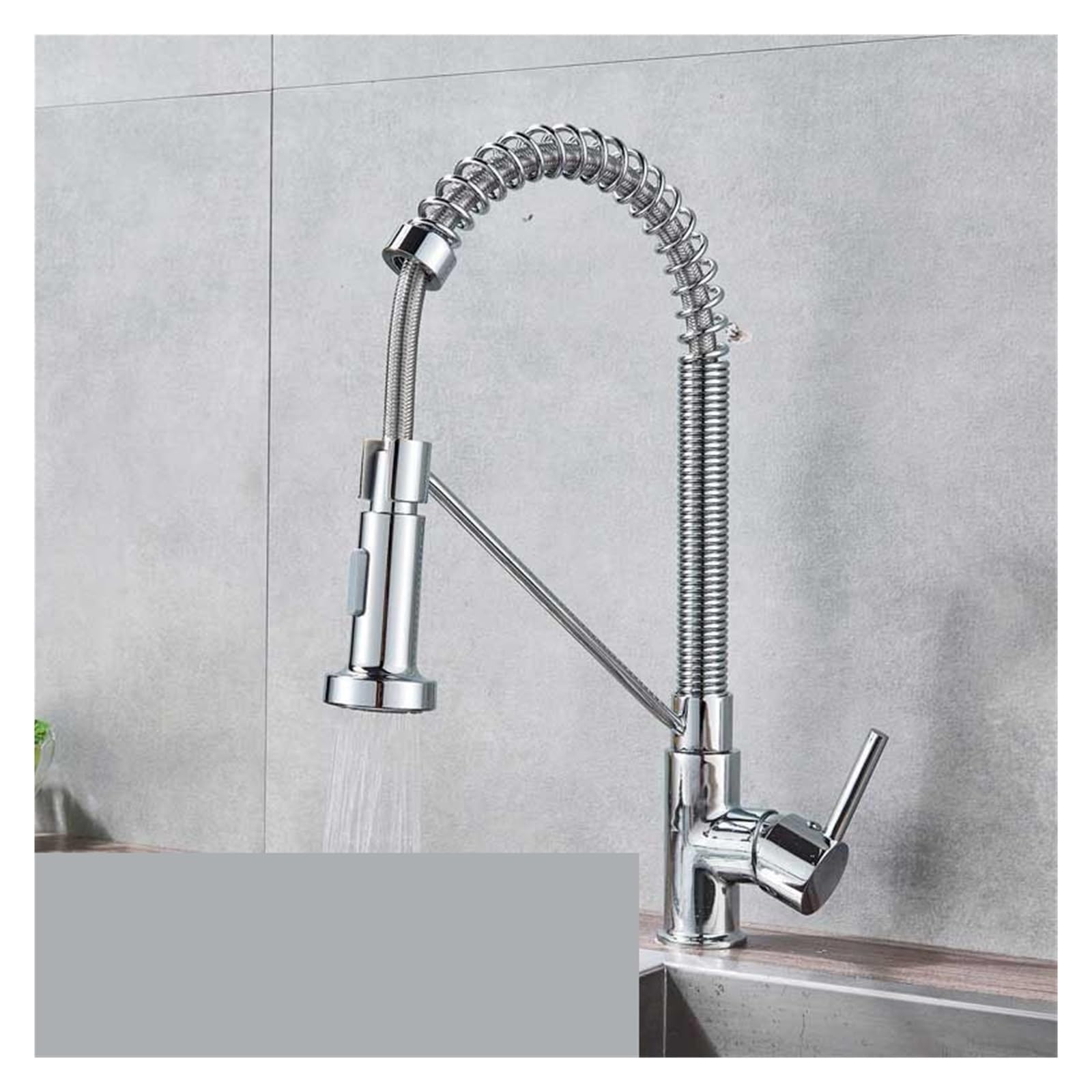 Mitigeur de cuisine avec douchette rétractable double fonction