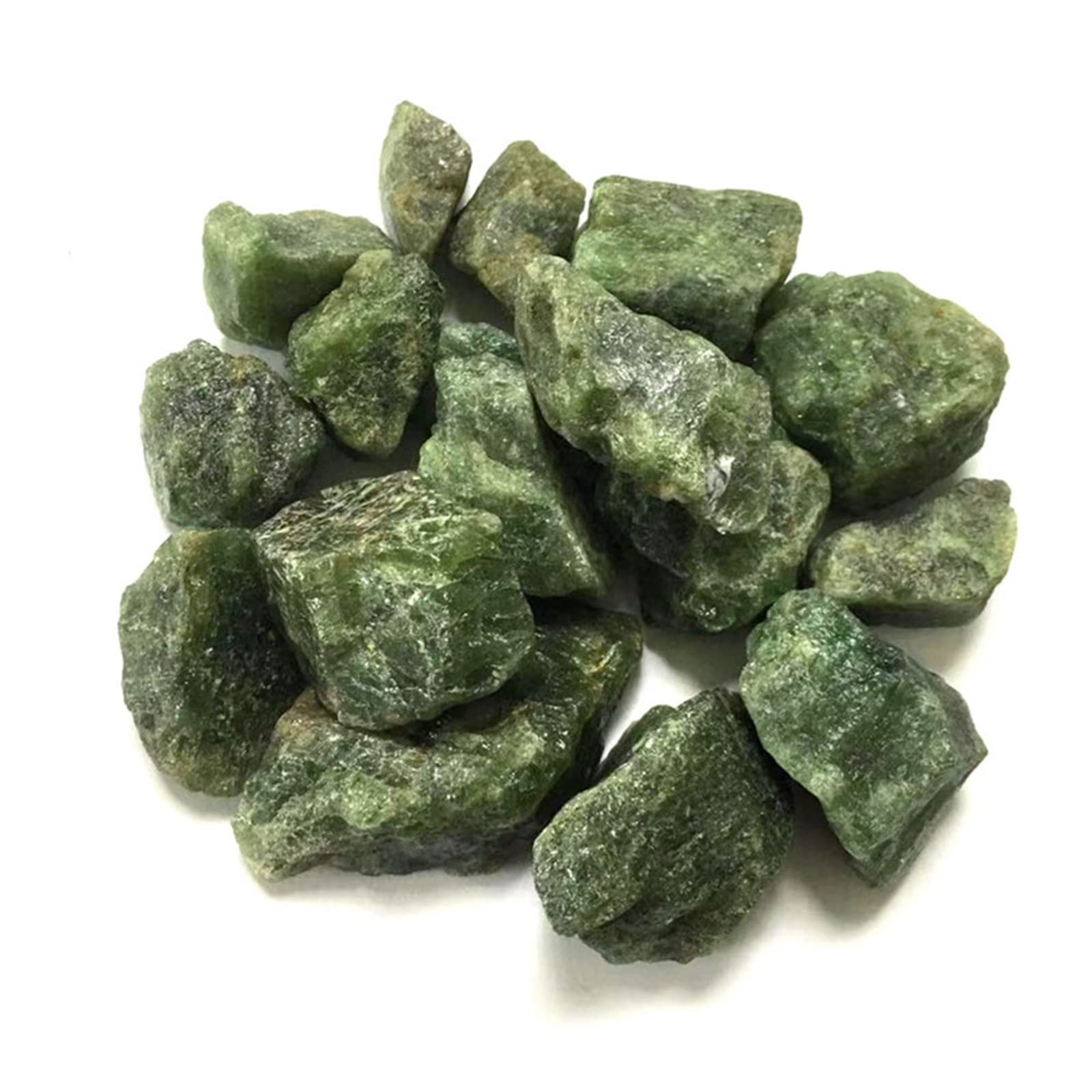 1 pezzo di agata di muschio grezzo naturale, pietra grezza, cristalli di quarzo, acquario di roccia, decorazione della stanza di casa decorazione della stanza ( Color : Green Apatite , Size : 1pc 20-4