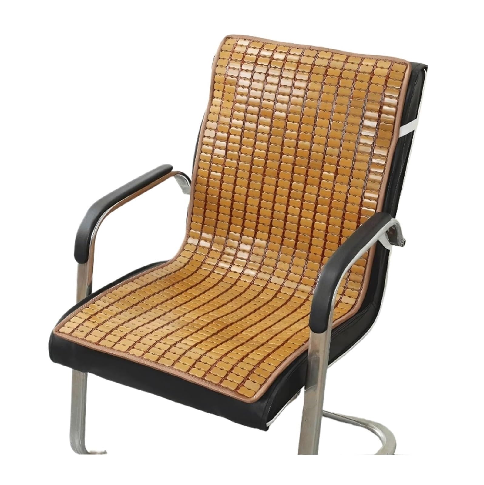 QCKNKMGG Cooling Bamboo Cushion Mat, Bamboo Car Seat Pad with Backrest Multicolor Multiple Sizes(Brown,50 * 140cm)