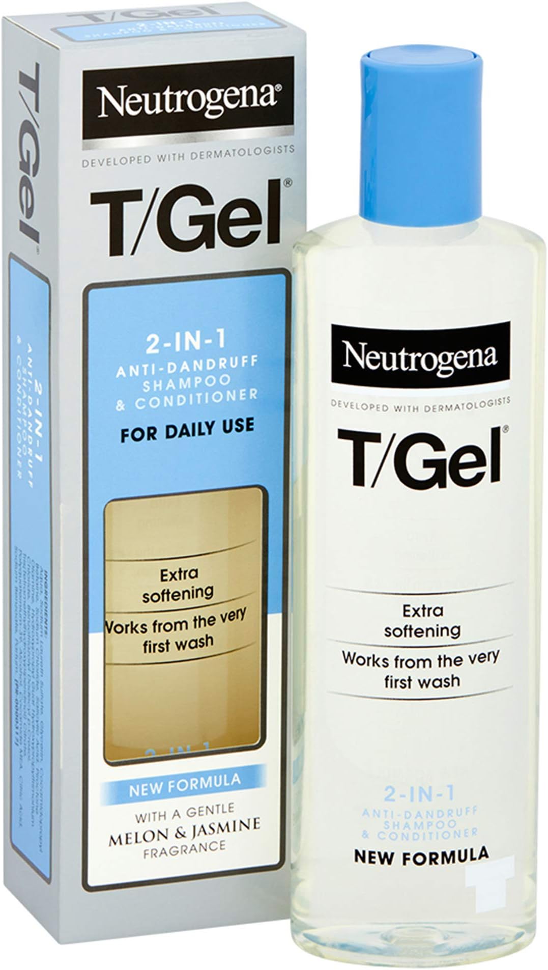 Neutrogena T/Gel 2-in-1 Anti-Dandruff Shampoo Plus Conditioner, 125 ml