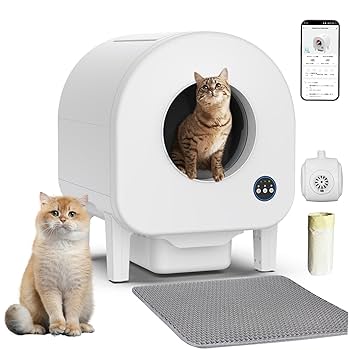 Amazon | 猫 トイレ 自動 全自動猫トイレ 多頭飼い対応 多重防護