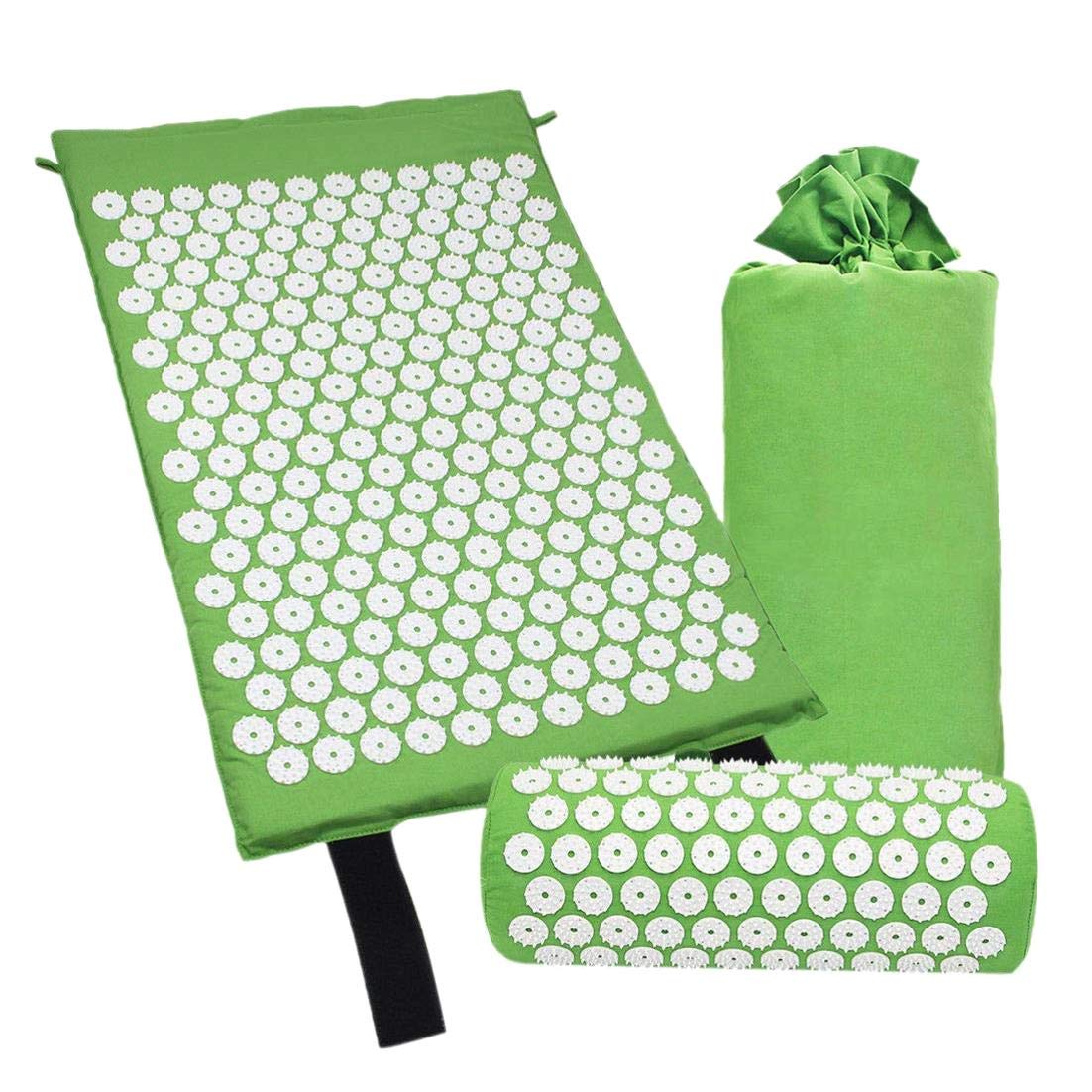 SALAKA1 x foam cotton acupressure massage mat with cushion.