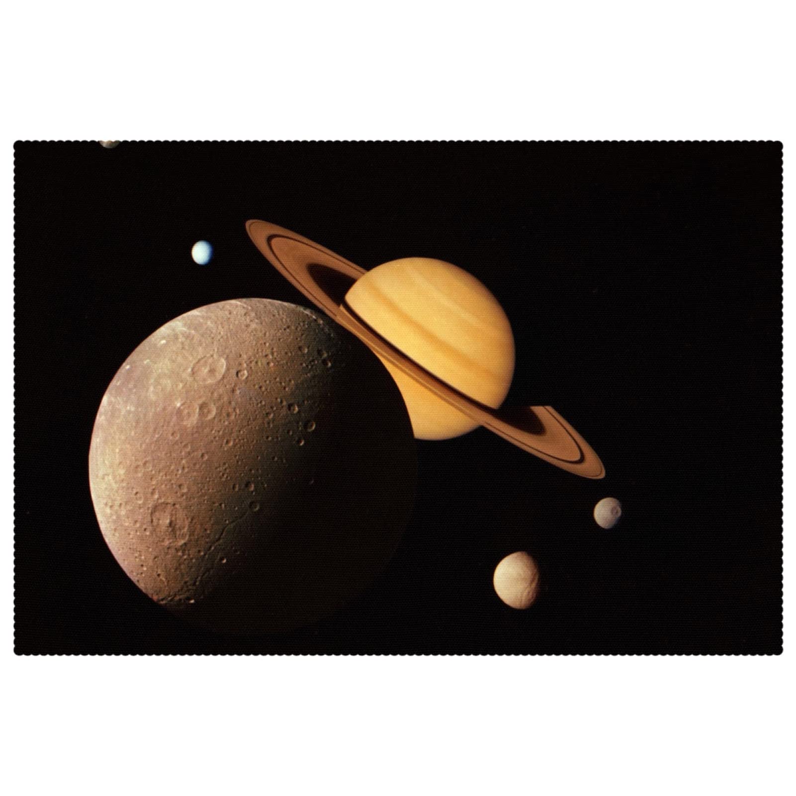 Sets de table en tissu Oxford Universe Saturn durables et protecteurs pour la maison